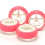 Large Dia Narrow Fiberglass Wheels & Arch tires - Tamiya 95460