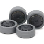 Hard Small Diameter Low-Profile Tires (26mm/Gray) & Carbon Wheels - 15545