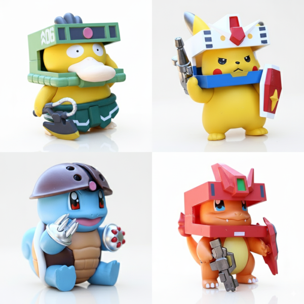pokemon’s X Gundams Figures