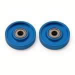 13mm Aluminum Rollers (Pair) - BLUE