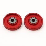 13mm Aluminum Rollers (Pair) - RED
