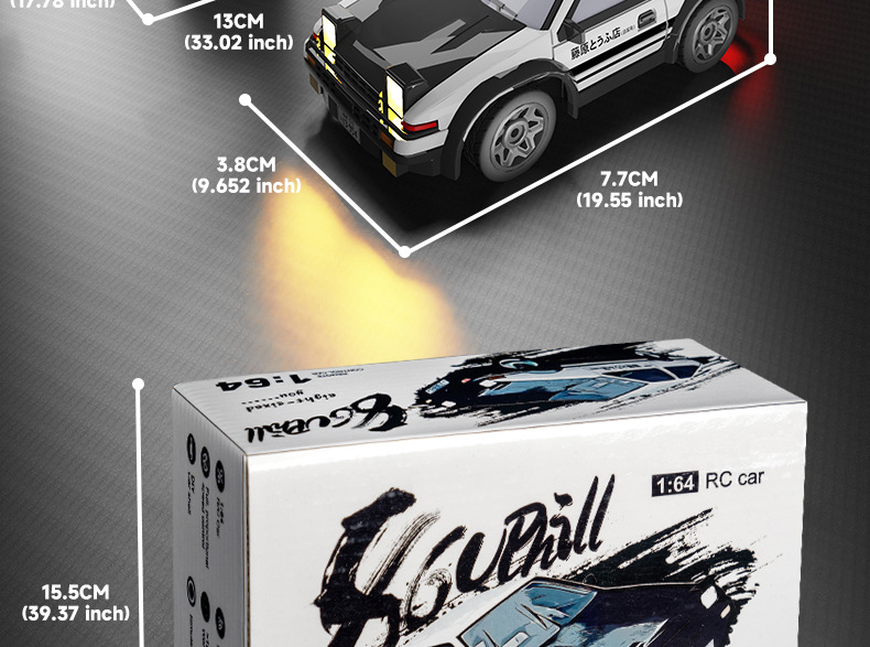 Mini Drift RC Car - Detail Close-up