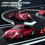 Red BMW Desktop RC Drift Car 1:64 - Image 3