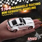 White Porsche GT3 Desktop RC Drift Car 1:64 - Image 3