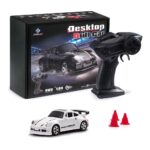 White Porsche GT3 Desktop RC Drift Car 1:64