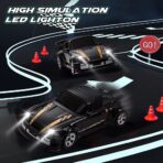 Black Porsche GT3 Desktop RC Drift Car 1:64 - Image 5