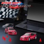 Red BMW Desktop RC Drift Car 1:64 - Image 2