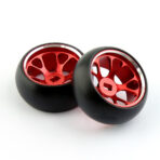 Red Drift Alminum wheels + Super Hard Drift Arc tyres for 1:28 WL K969 K989 284131  284010 - Image 2