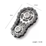 Gray  Chain Gear Metal Fidget Spinner