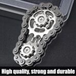 Gray  Chain Gear Metal Fidget Spinner - Image 4