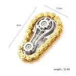 Golden Chain Gear Metal Fidget Spinner