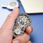 Gray  Chain Gear Metal Fidget Spinner - Image 2