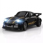 Black Porsche GT3 Desktop RC Drift Car 1:64