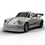 White Porsche GT3 Desktop RC Drift Car 1:64