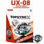 UX-08 Silver Wolf Silverwolfwarrior Beyblade Set by TopGyro X