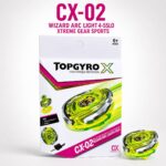 CX-02 Wizard Arc Light 4-55LO Xtreme Gear Sports Beyblade Set by TopGyro X