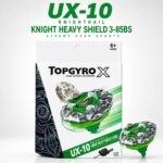 UX-10 Knight Heavy Shield 3-85B Beyblade Set by TopGyro X