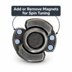 Anti stress Magnetic Fidget Spinner - Gray Silver - Image 2