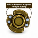 Anti stress Magnetic Fidget Spinner - Brass - Image 3