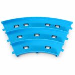 Mini 4WD 3-Lane Track - Curve Piece (Blue)