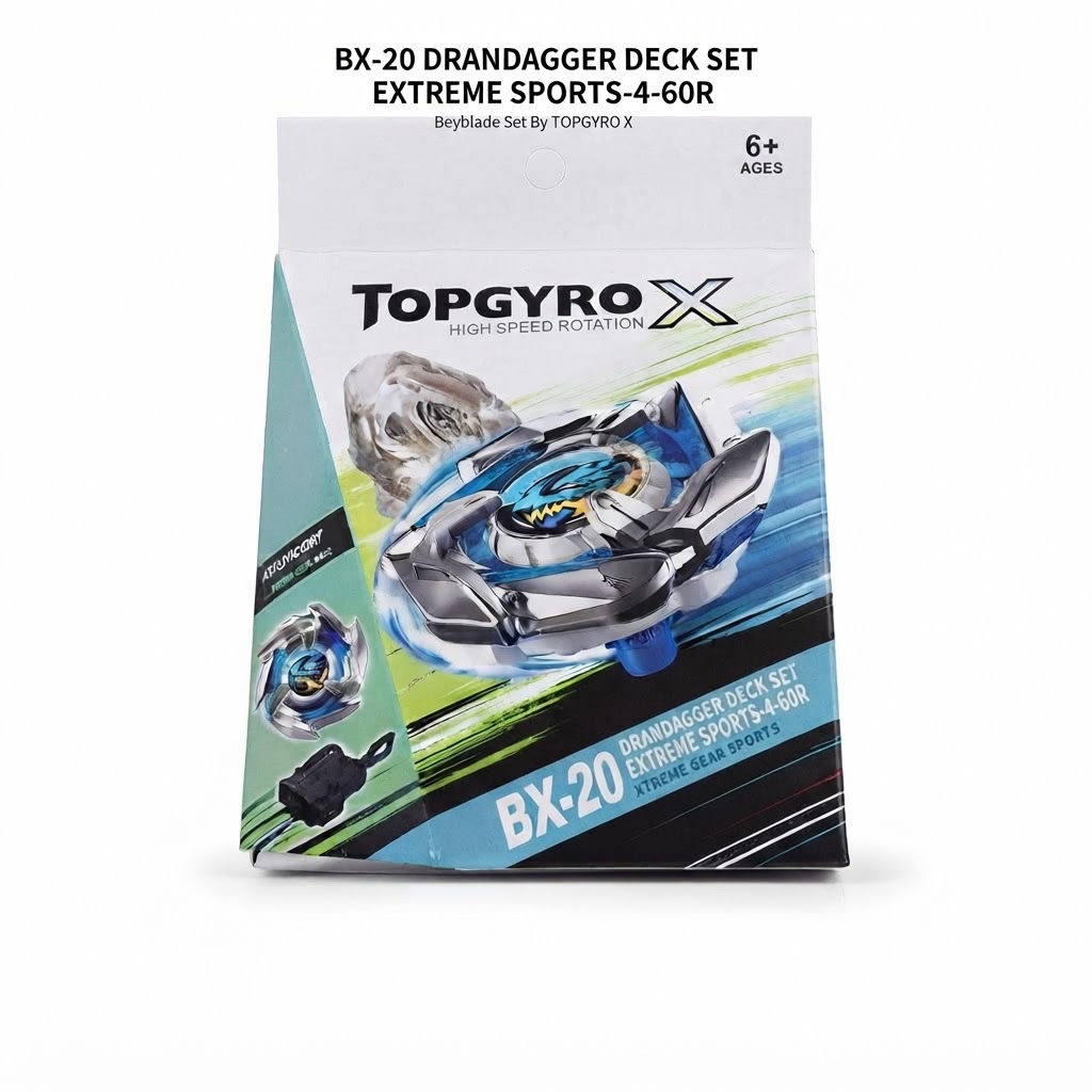 BX-20 DRANDAGGER DECK SET EXTREME SPORTS-4-60R Beyblade Set By TOPGYRO X