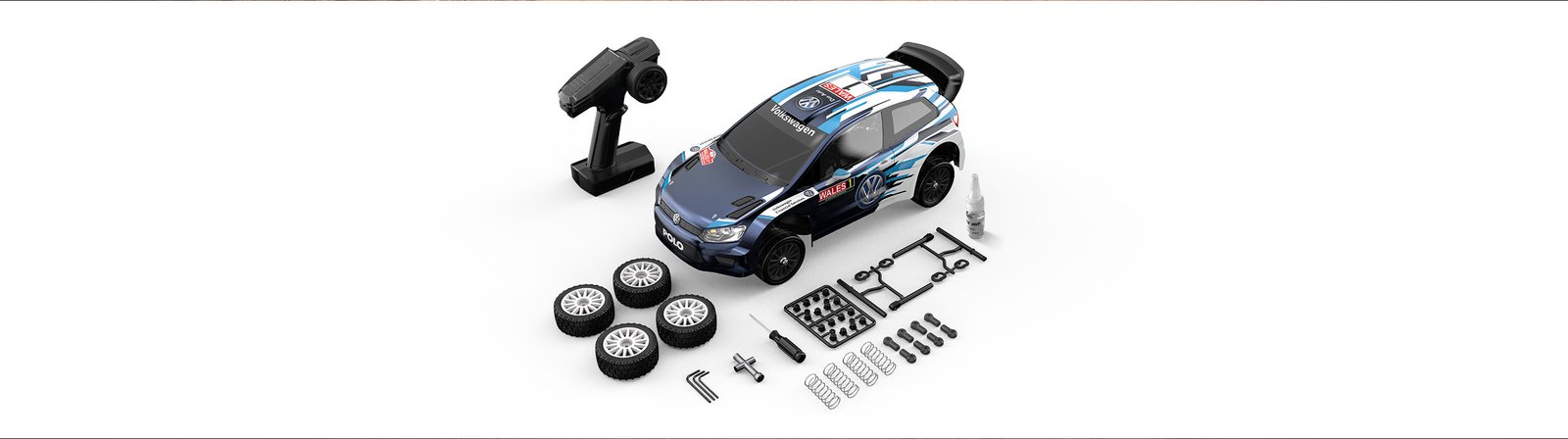 MJX Hyper Go 1/10 Volkswagen Polo R WRC Brushless RC Rally Car – 70km/h 3S RTR