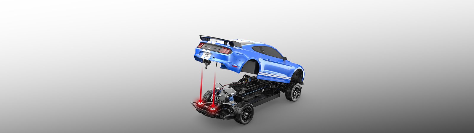 MJX Hyper Go Shelby GT500 1:10 Ford Muscle Rocket 70km/h