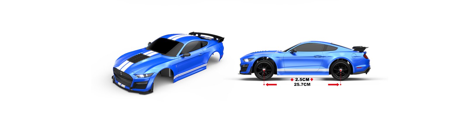 MJX Hyper Go Shelby GT500 1:10 Ford Muscle Rocket 70km/h