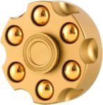 Revolver Cylinder Copper Bullet Metal Fidget Spinner
