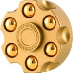 Revolver Cylinder Copper Bullet Metal Fidget Spinner