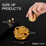 Revolver Cylinder Copper Bullet Metal Fidget Spinner